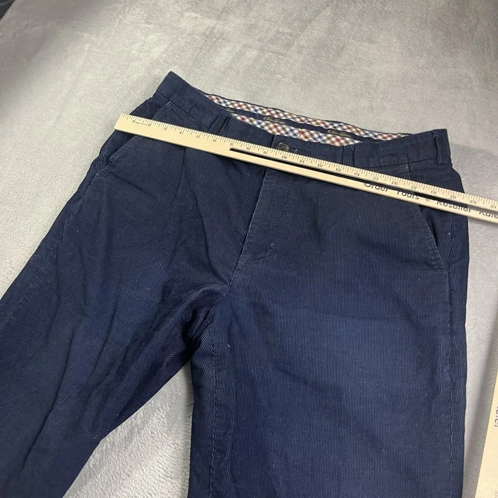 Brooks Brothers Clark Corduroy‎ Dress Pants Men's 36x30* Navy Cotton Pleated